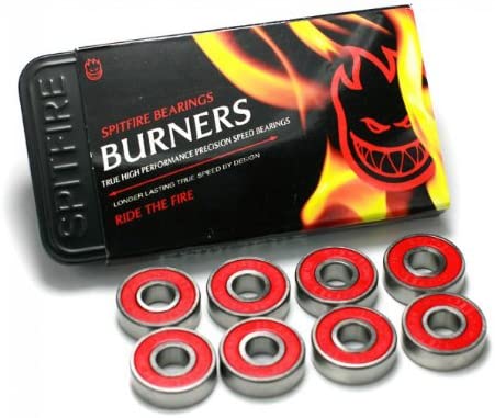 Spitfire Burner Skateboard Bearings One Size Red